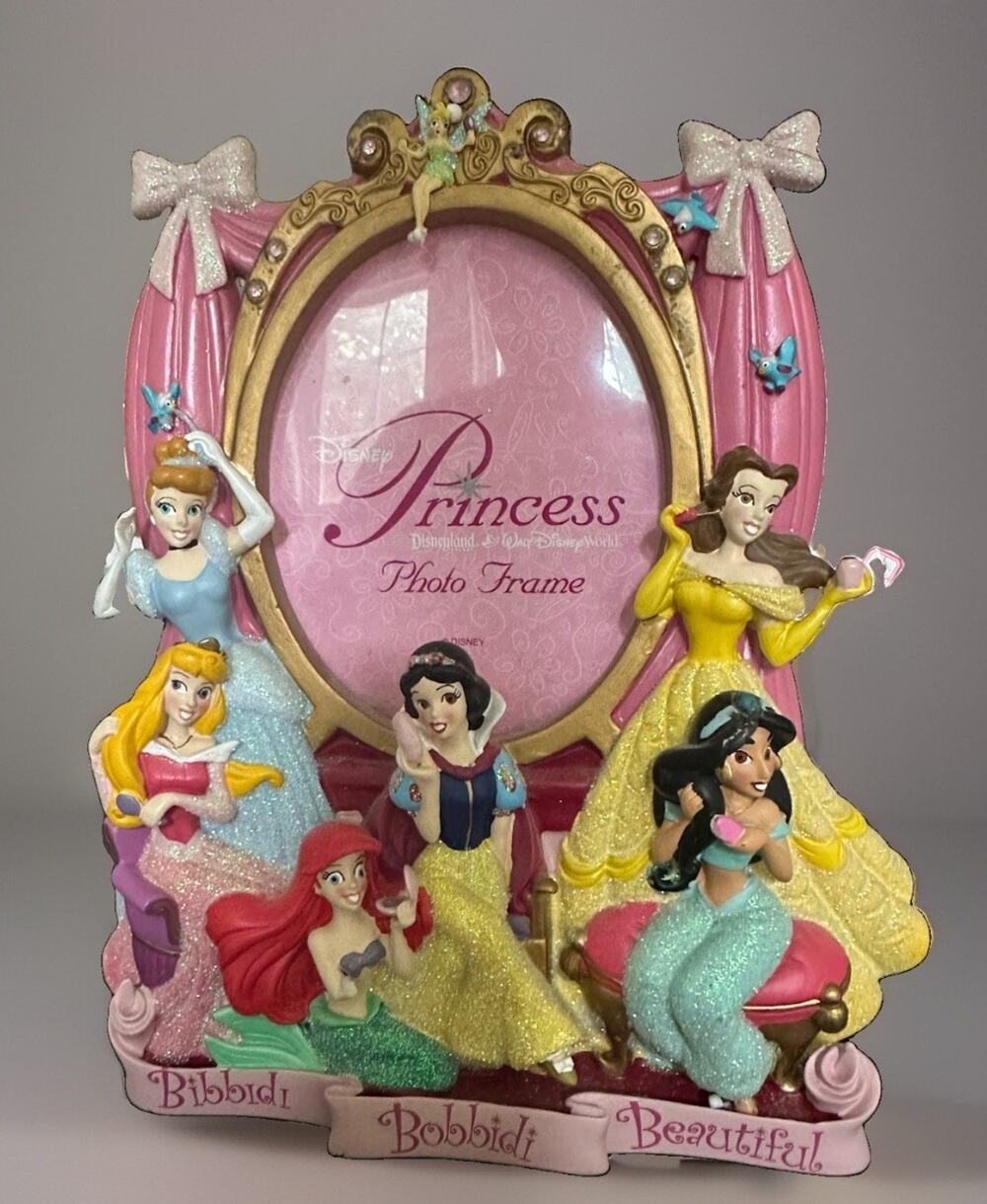 Disney Parks Princess Boutique Photo Frame 3D Sculptured 4x6 Resin New In Box